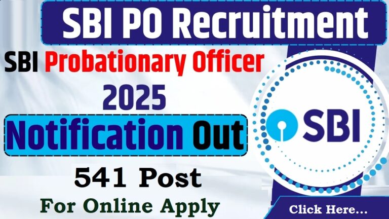 SBI PO Recruitment 2025