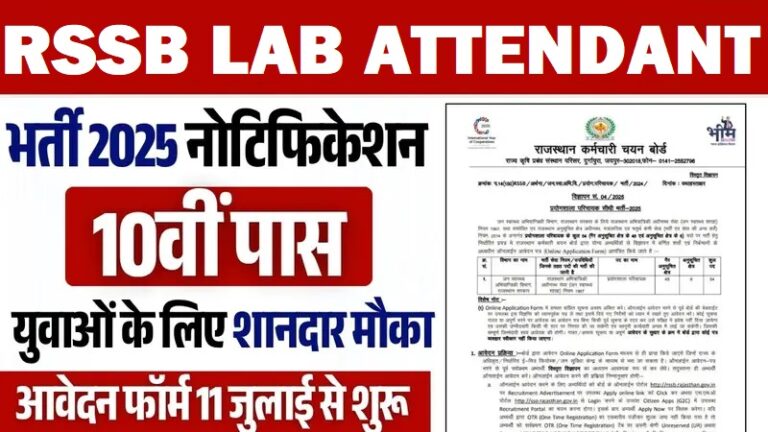 RSSB Lab Attendant Recruitment 2025