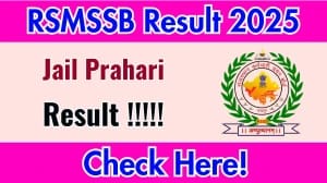 Rajasthan Jail Prahari Result 2025