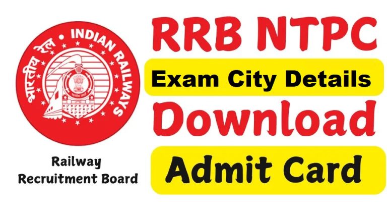 RRB NTPC 10+2 Inter Level Admit Card 2025