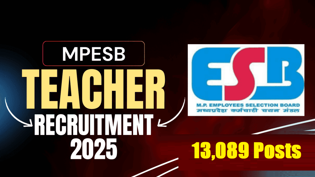 MPESB Primary School Teacher Recruitment 2025